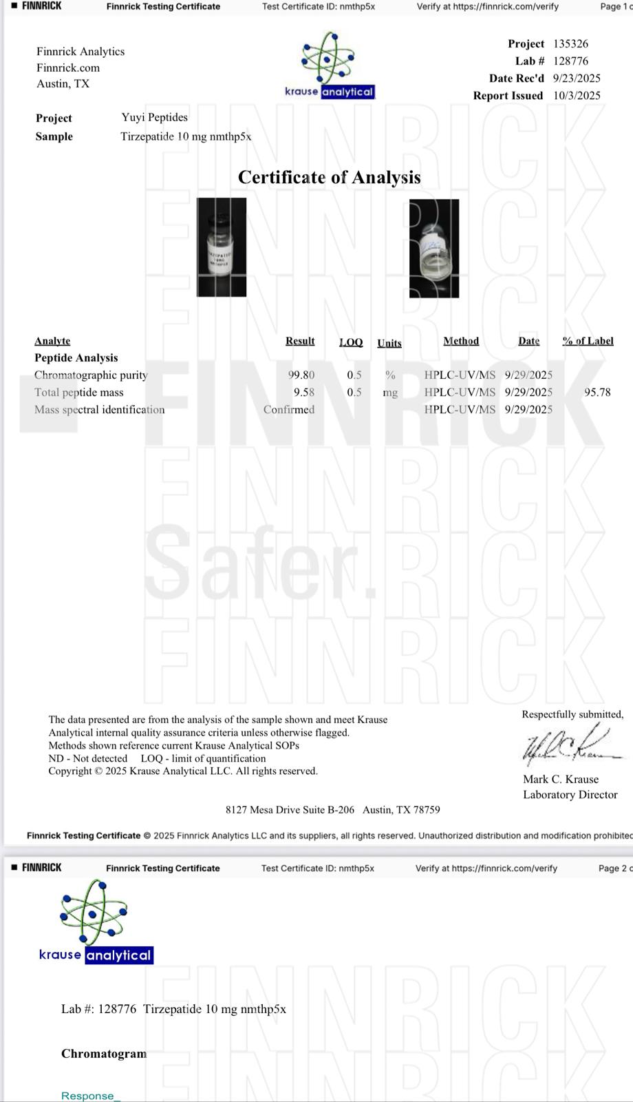 Certificate of Analysis 8